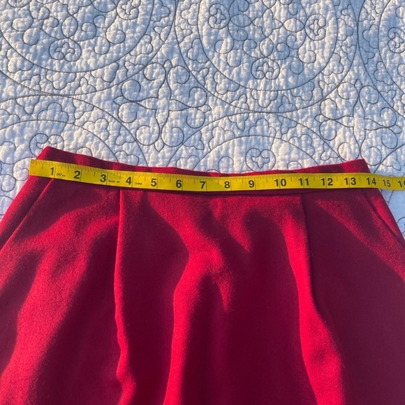 Vintage Pendleton Cherry Red Wool Pencil Skirt Size 10 - Picture 5 of 6